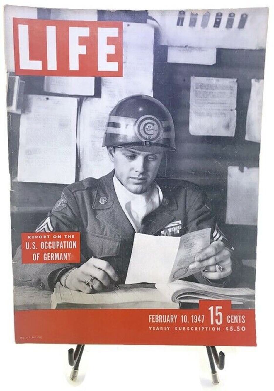 LIFE Magazine February 10 1947 US Occupation of Germany Sgt Everett Bennett